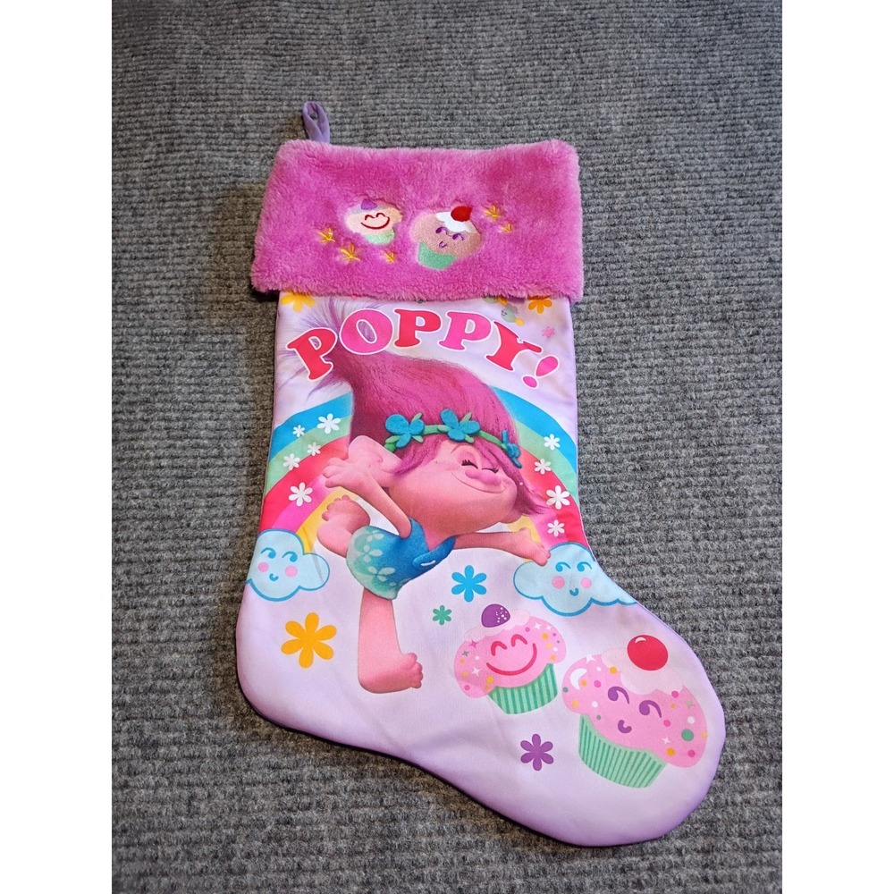 Dreamworks Trolls Poppy Cupcake Christmas Stocking